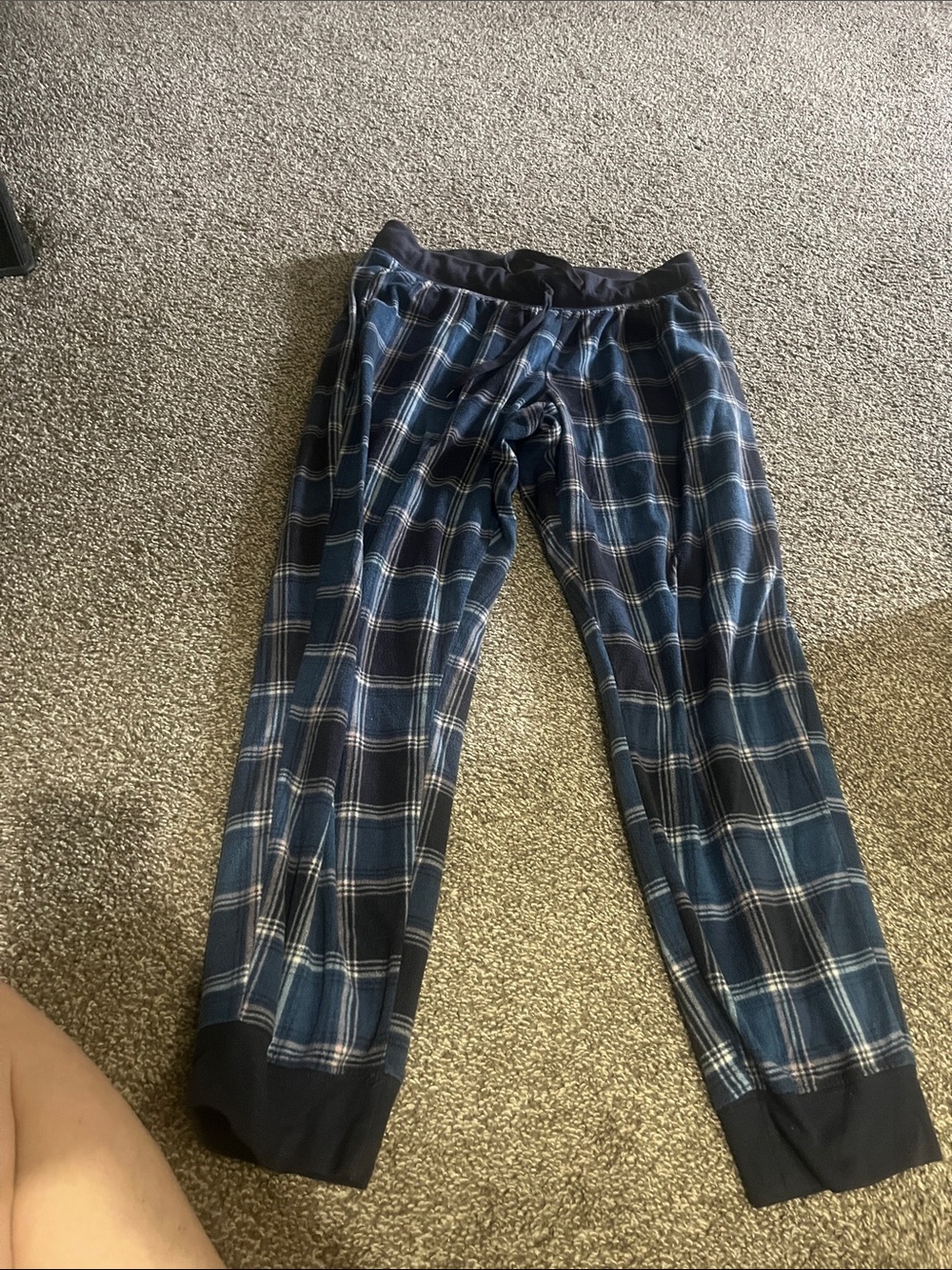 Aeropostale Navy Blue Plaid Pajama Pants